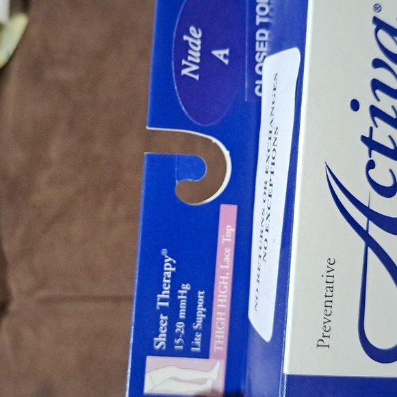 2/$30 Activa Thigh High Lace Top Sheer Therapy Compression Stockings 15-… - Picture 4 of 4